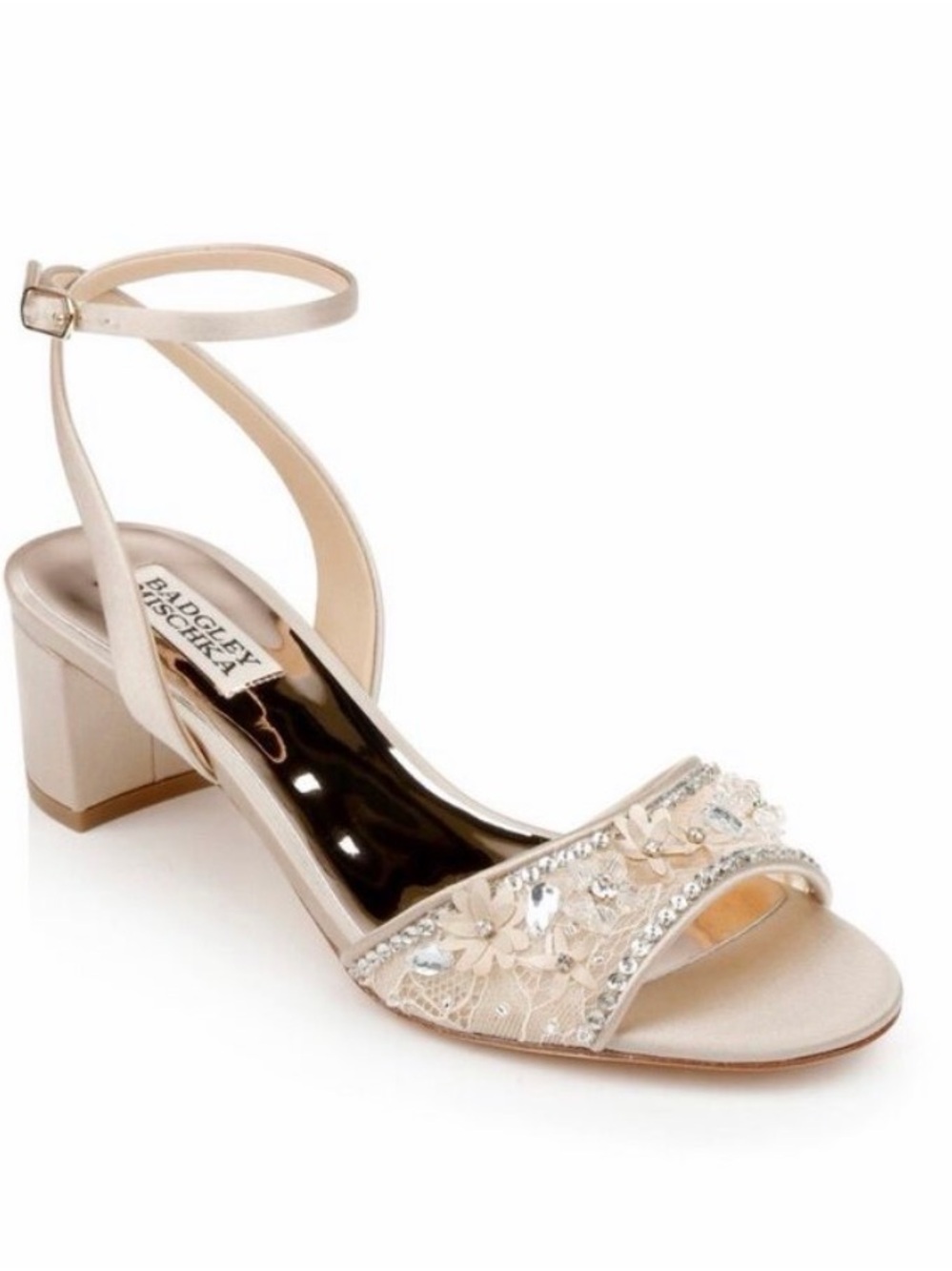 Badgley Mischka Bridal Block Heel Sandal